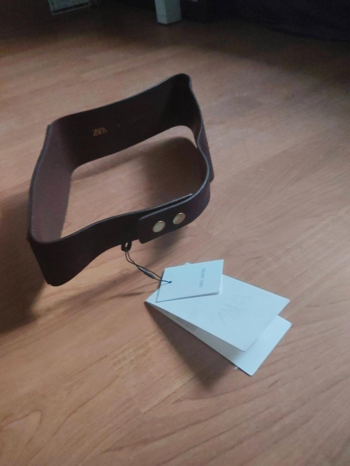 100% SUEDE LEATHER BELT BAG WITH POCKET - Image 4