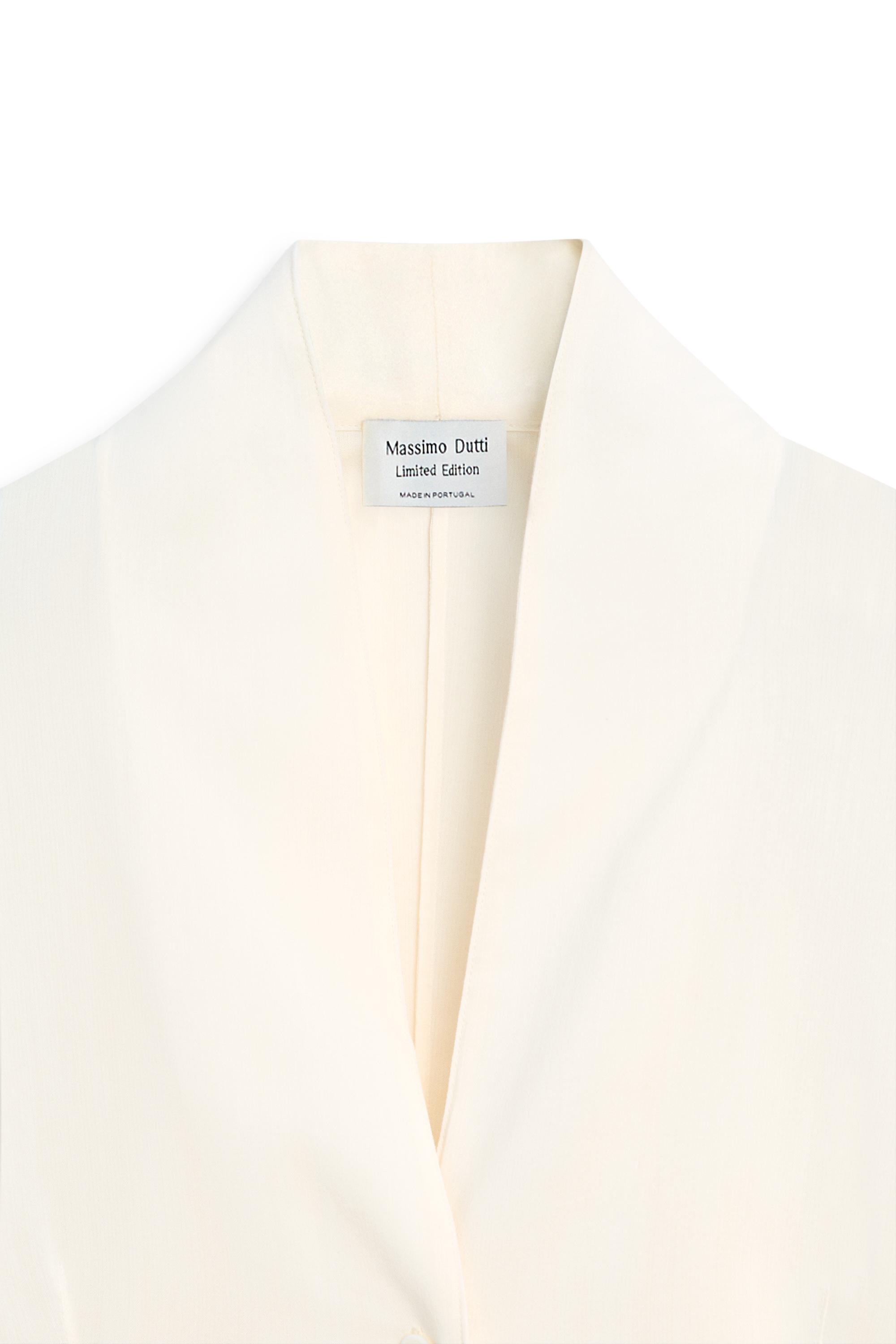 Flowing shirt with tuxedo-style collar detail - LIMITED EDITION
