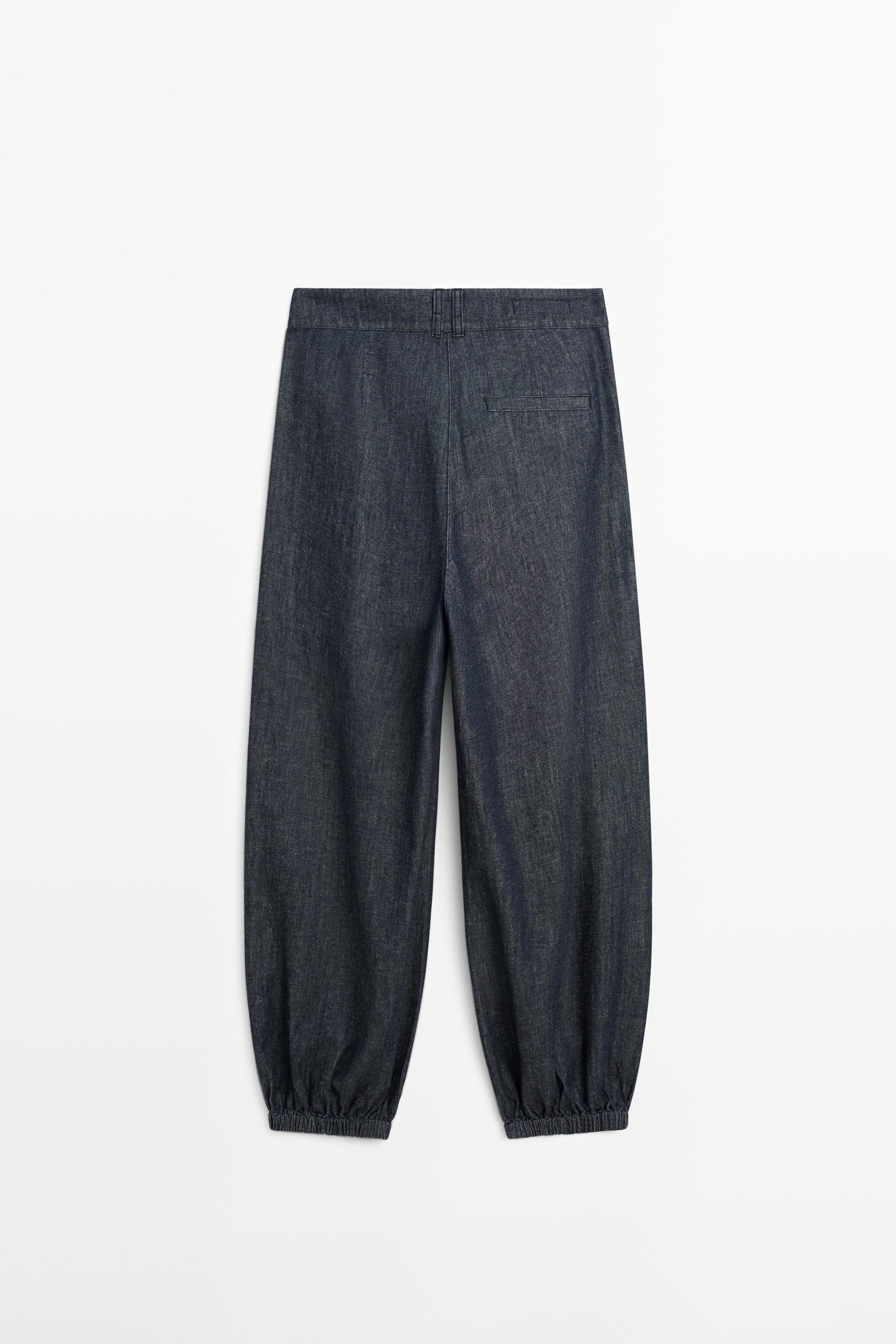 Balloon fit denim