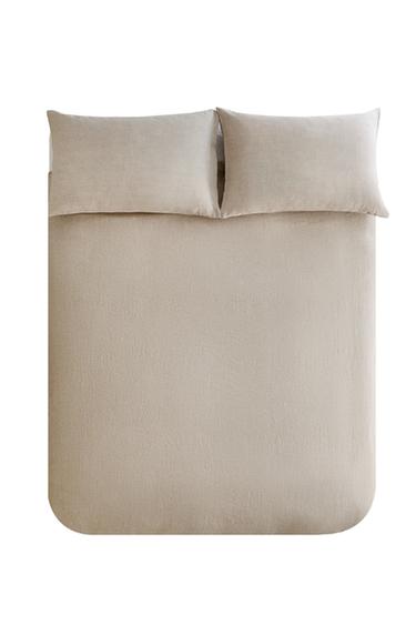 LINEN DUVET COVER - Light beige by Zara