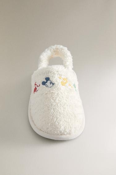 KIDS' MICKEY & MINNIE ©DISNEY TERRY BATH SLIPPERS - White by Zara - Image 4