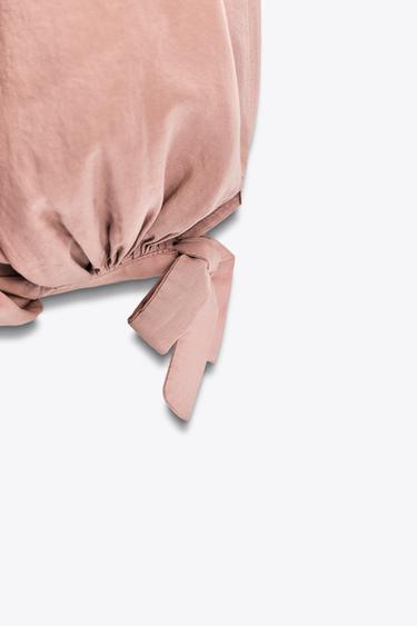 ZW COLLECTION FLOWING GATHERED TROUSERS - Pink by Zara - Image 8