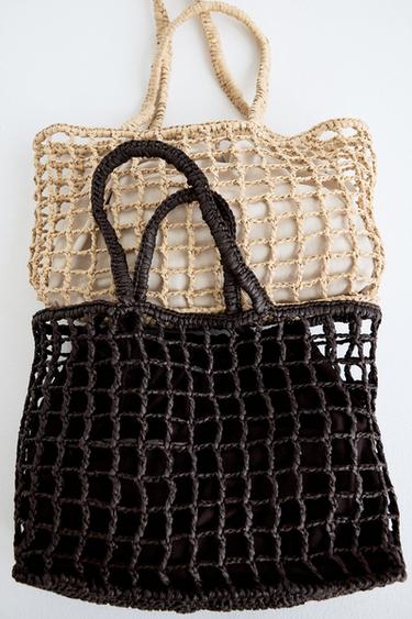 BRAIDED MINI  TOTE BAG - Brown by Zara