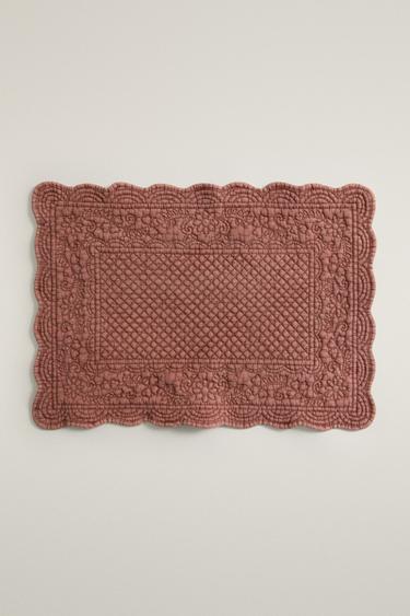 FLORAL QUILTED PLACEMAT - Pink Zara