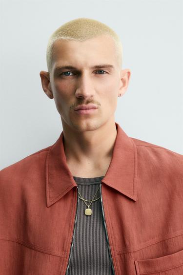 RELAXED FIT ZIP OVERSHIRT - Coral by Zara - Image 4