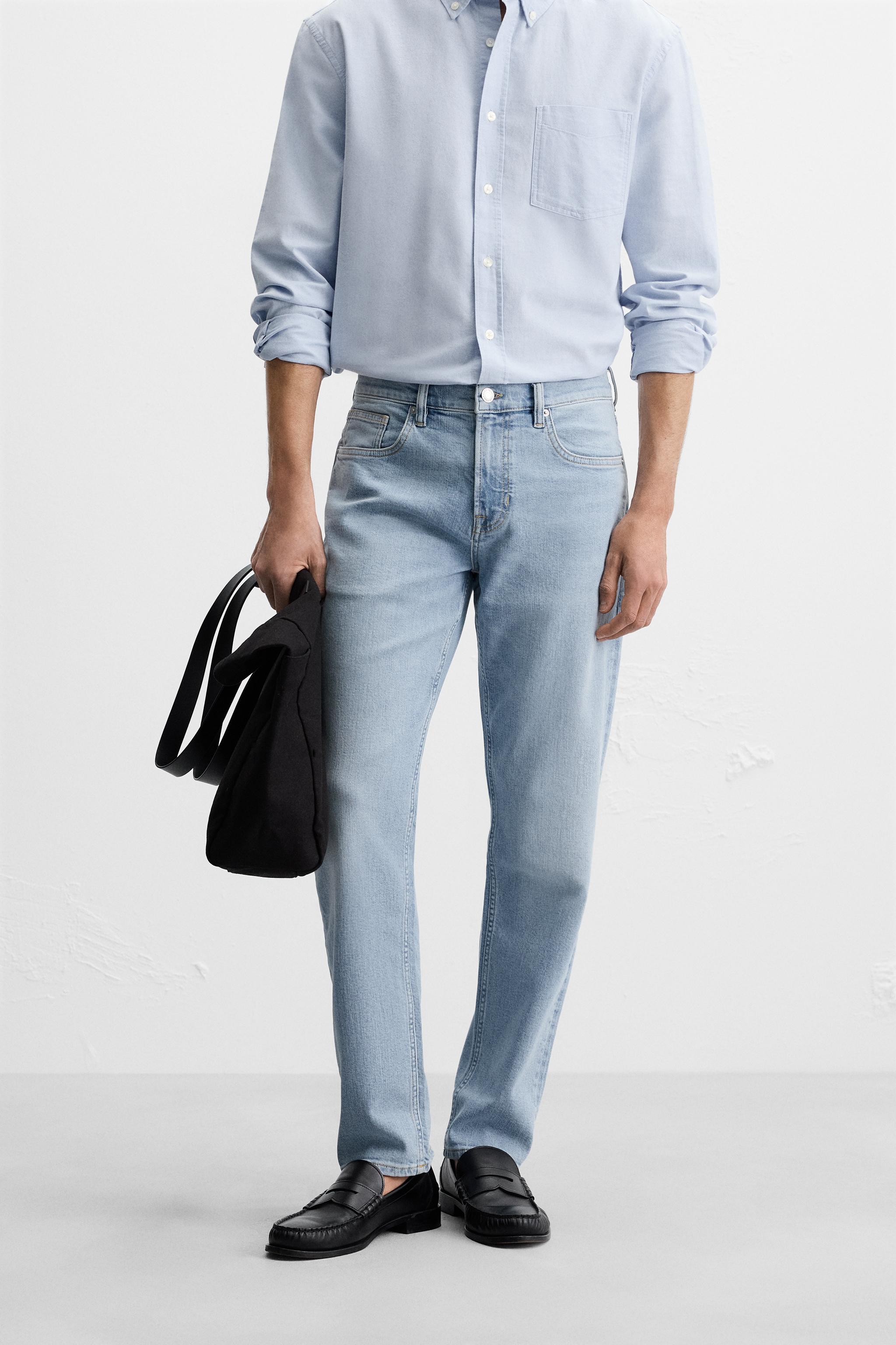 スリムフィットデニムパンツ | メンズ | ZARA 日本