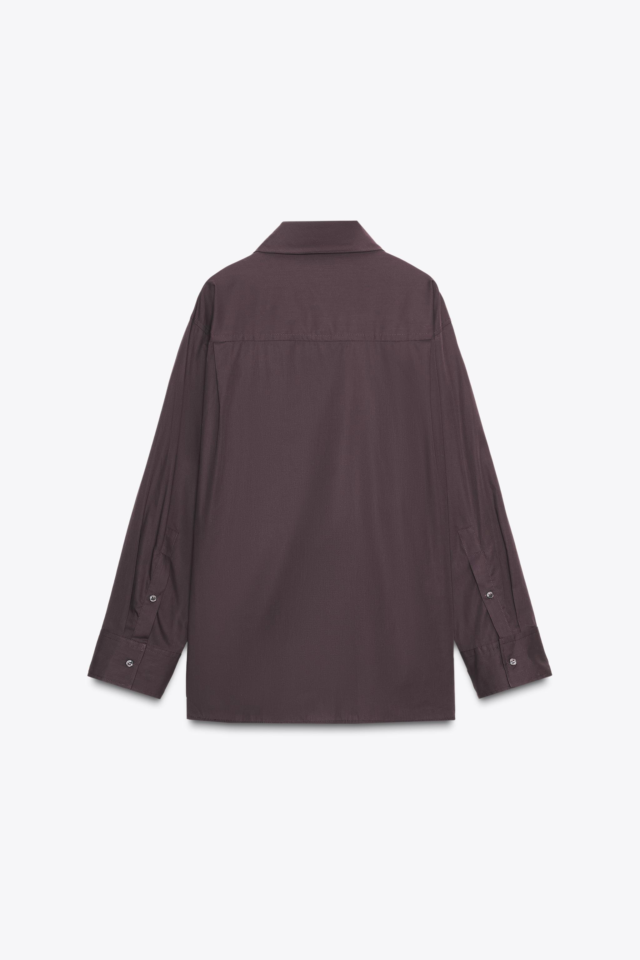 NECKTIE POPLIN SHIRT