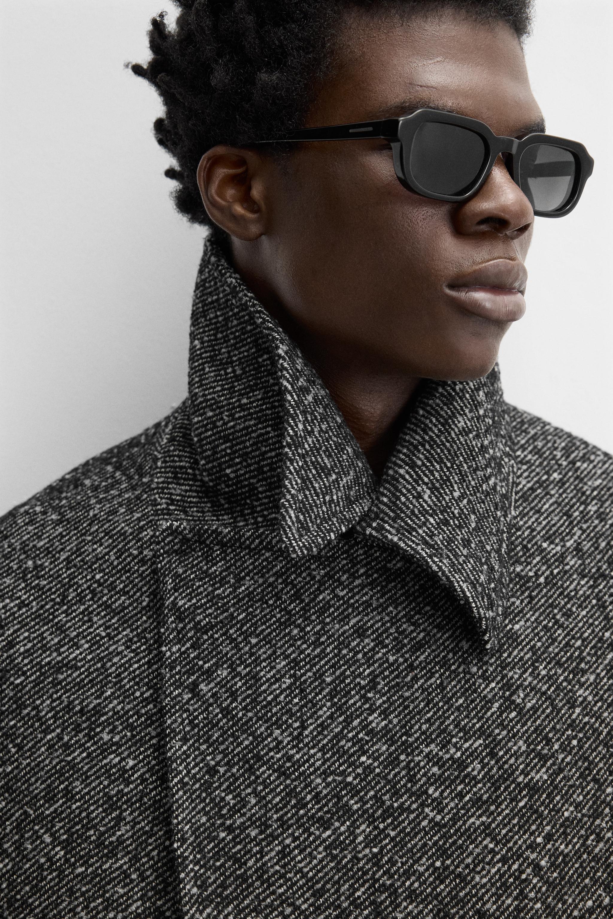 ya-bo定価3万新品　ZARA リラックスフィットコート　ブラック　XL オーバーサイズフィットコート - ブラック | ZARA Japan / 日本