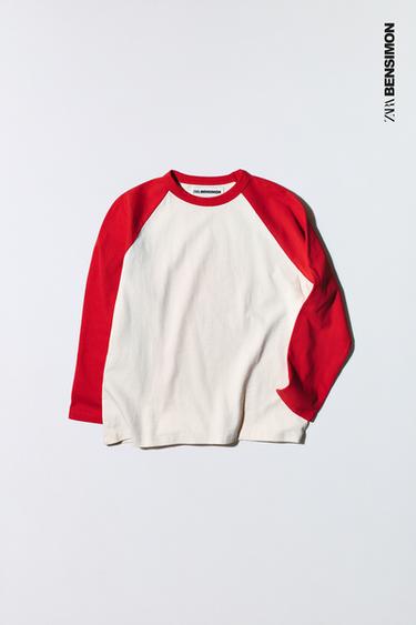 RAGLAN SLEEVE T-SHIRT BENSIMON ® X ZARA - Red by Zara