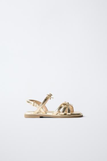 METALLIC SANDALS - Gold by Zara - Image 0