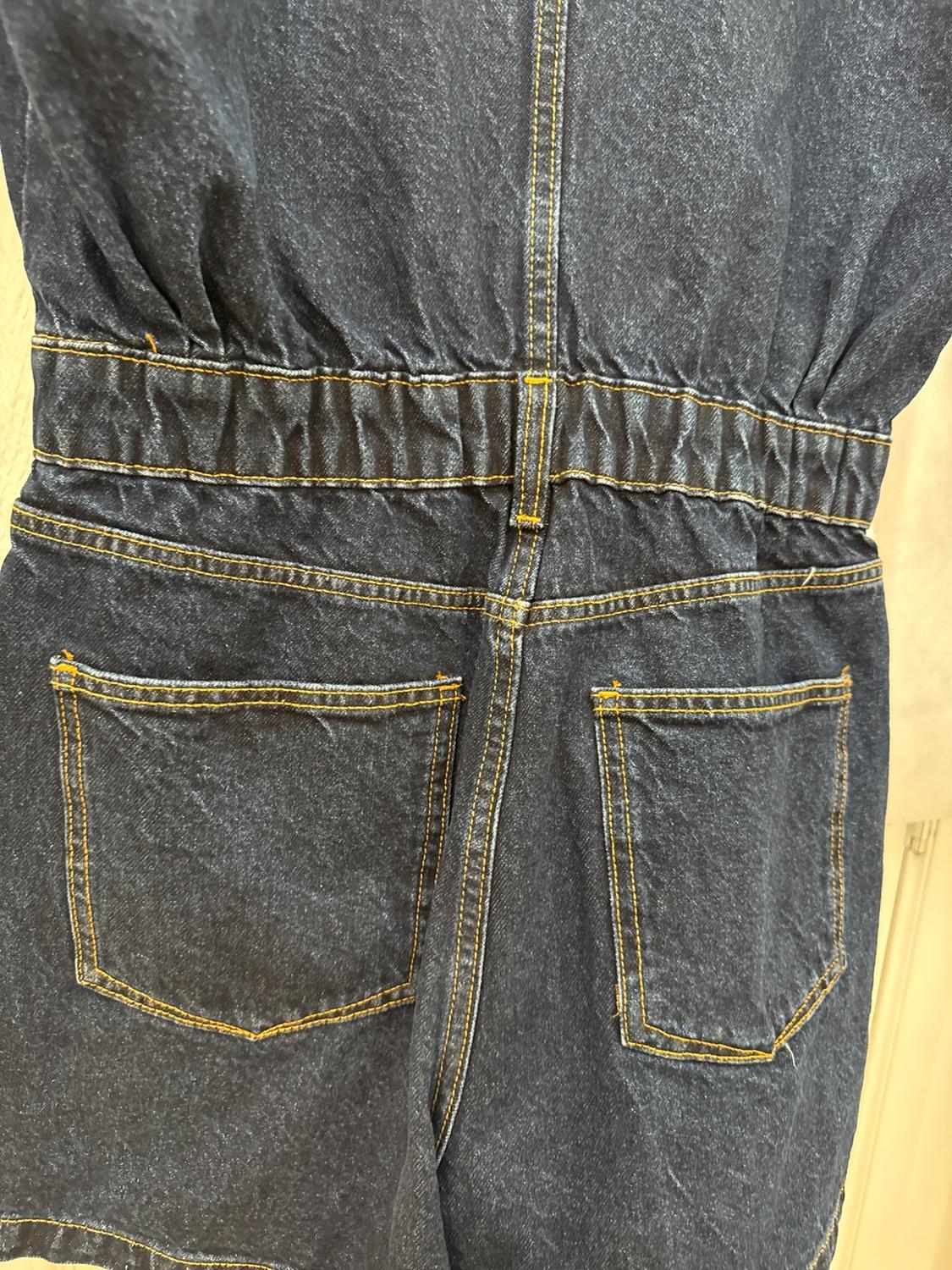 Z1975 SHORT SLEEVE DENIM PLAYSUIT - Image 6