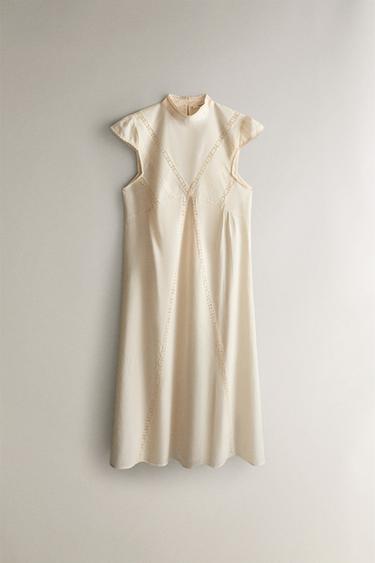 LACE NIGHTDRESS - Ecru by Zara