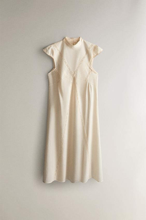 CAMISOLA COM RENDA - Cru da Zara - Imagem 0
