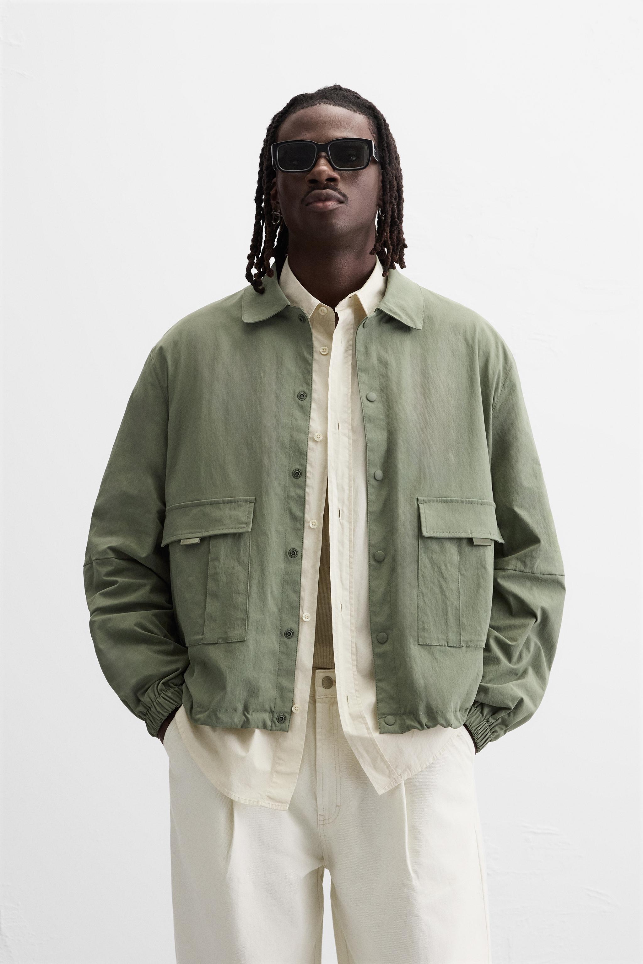 軽量 テクニカル ジャケット - グリーン | ZARA Japan / 日本