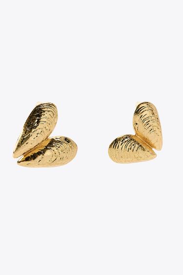 MUSSEL EARRINGS - Golden by Zara - Image 4