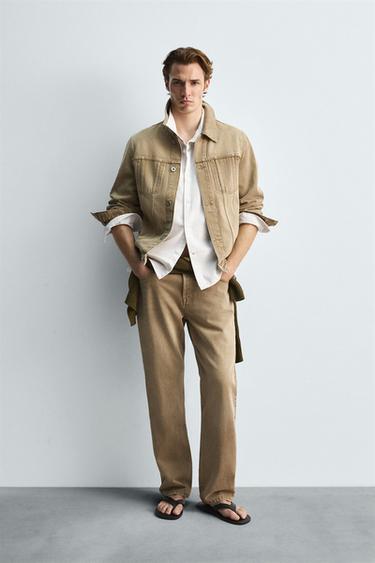 DENIM LIMITED EDITION JACKET - camel by Zara