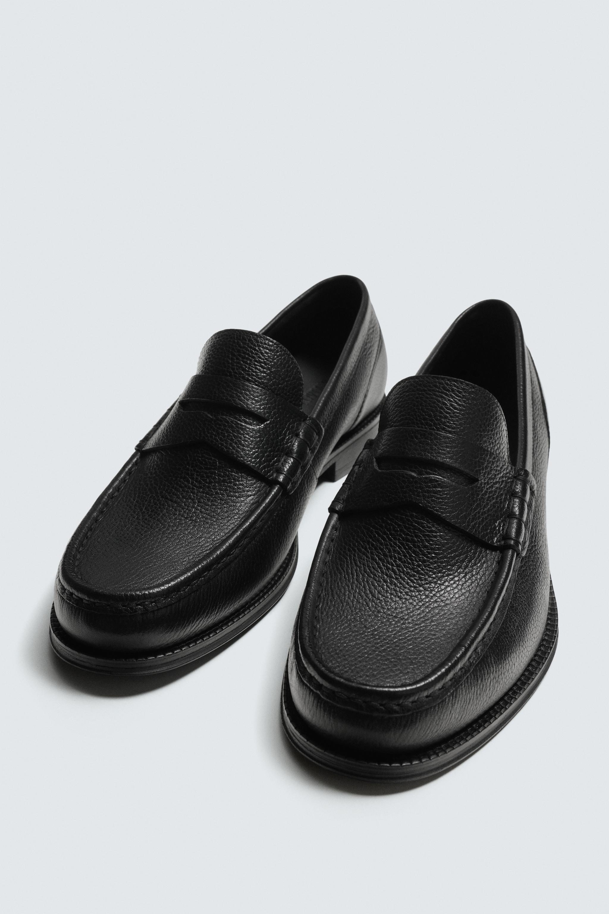 LEATHER PENNY LOAFERS
