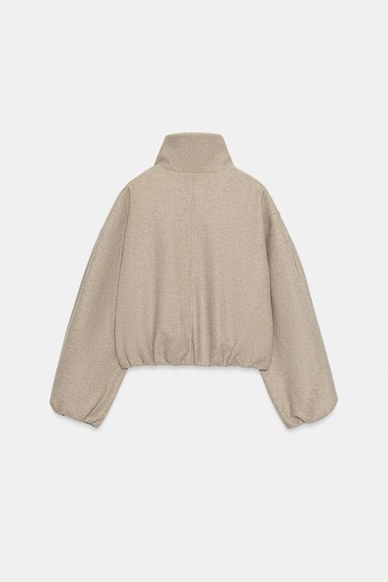 SOFT BOMBER JACKET - Beige by Zara - Image 5