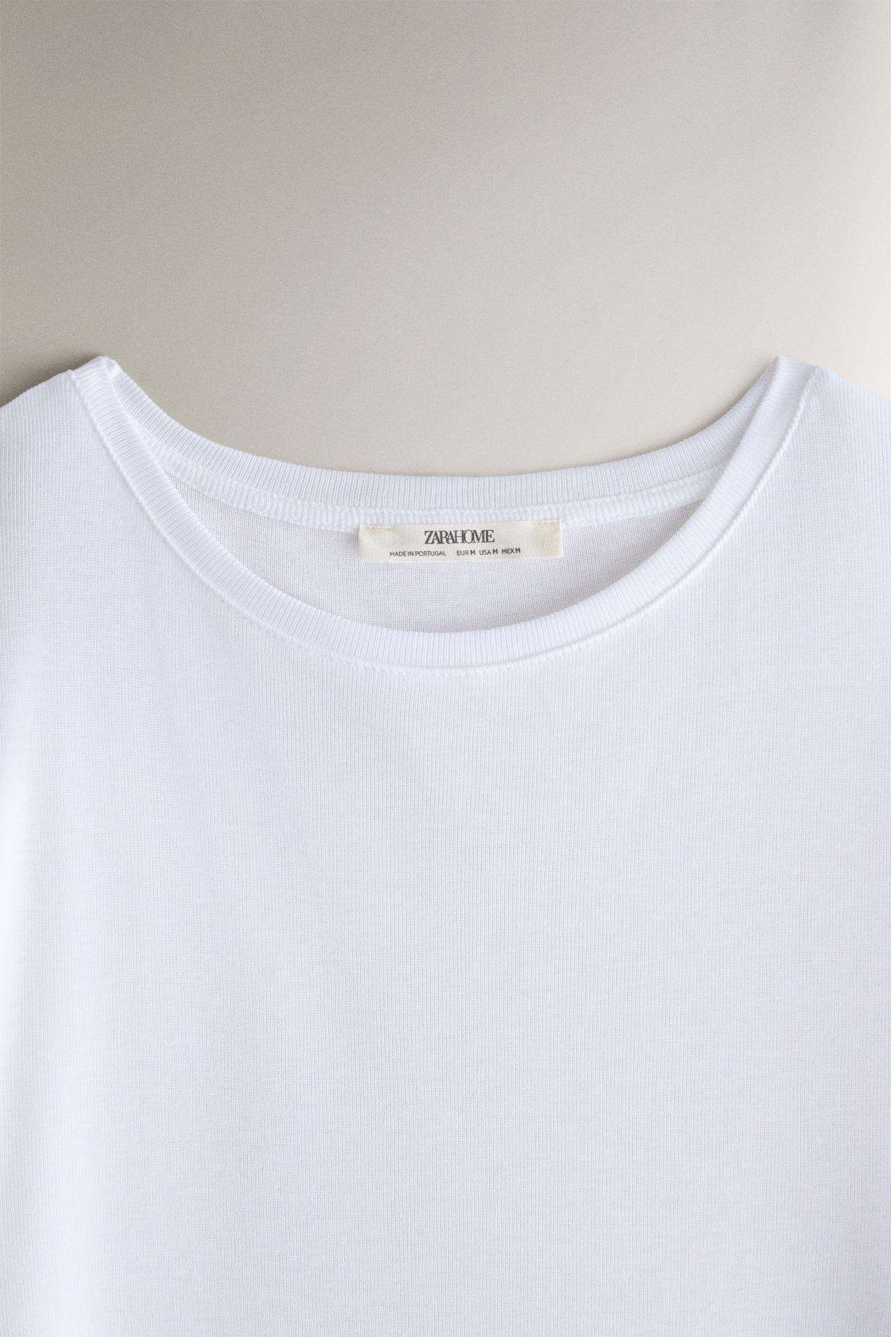 SHEER LONG SLEEVE T-SHIRT — White