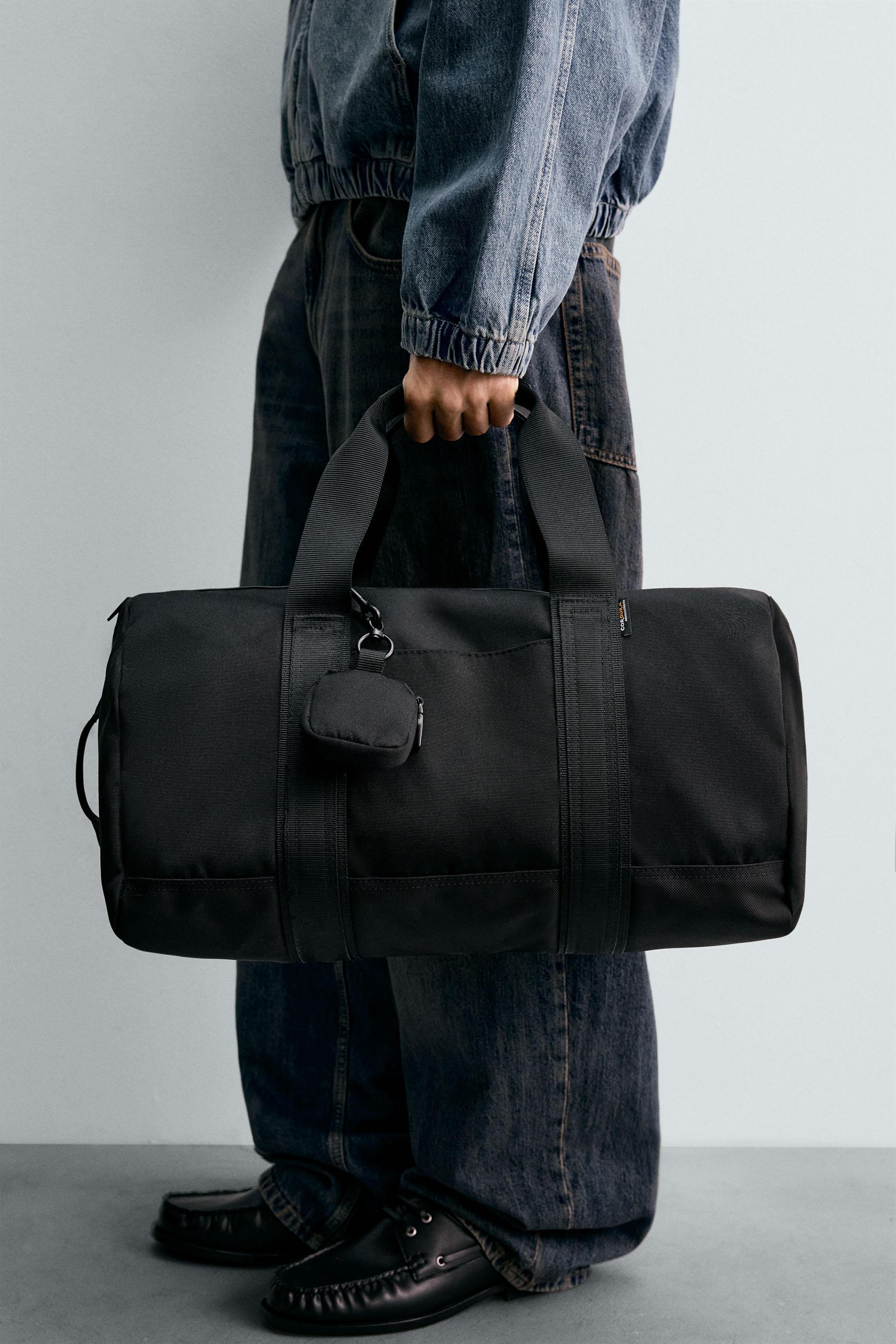 ZARA 無地トラベルバッグ ZARA 無地トラベルバッグ