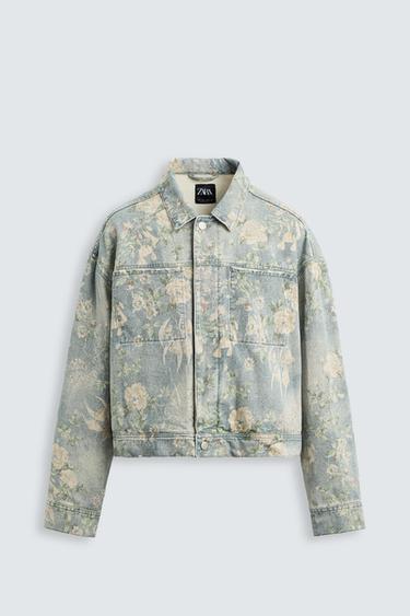 JAQUETA DENIM ESTAMPADA FLORAL - Multicolor da Zara