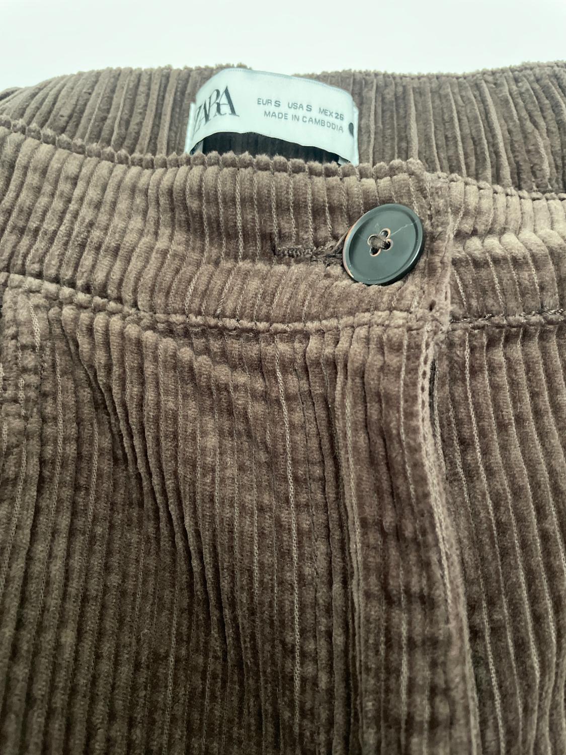 RELAXED FIT CORDUROY TROUSERS ZW COLLECTION - Image 2
