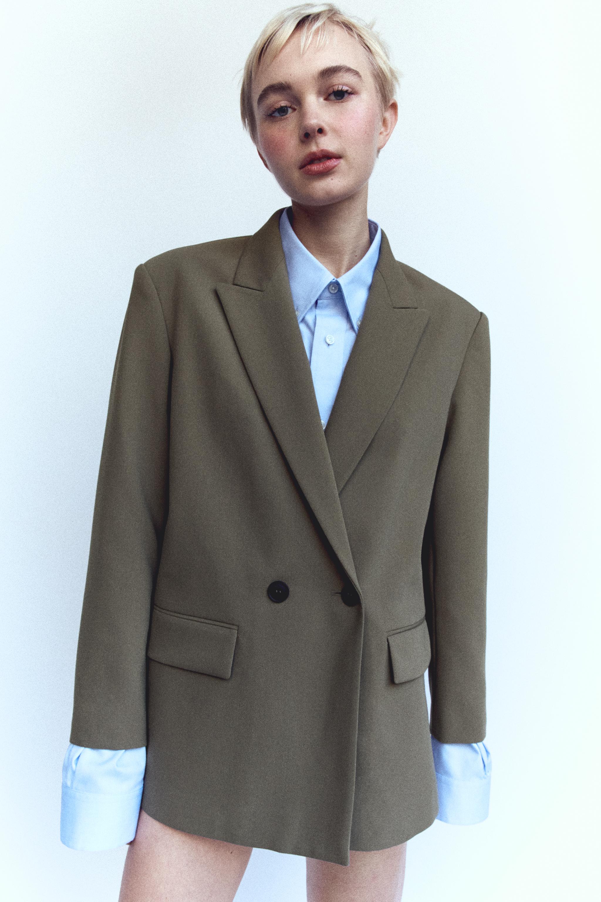 Zara store khaki blazer