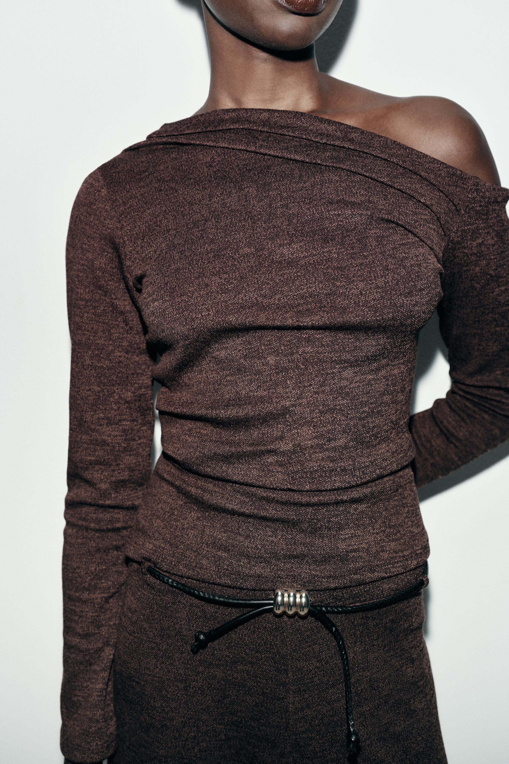 ASYMMETRIC PIQUÉ TOP