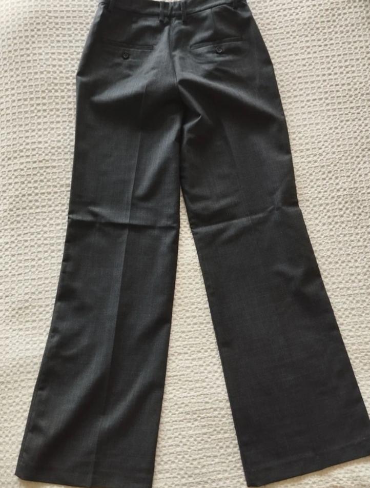 ZW COLLECTION WOOL STRAIGHT-LEG TROUSERS - Image 2