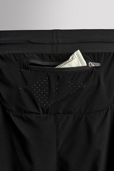 SHORT PERFORÉ 2 EN 1 - Noir de Zara - Image 7