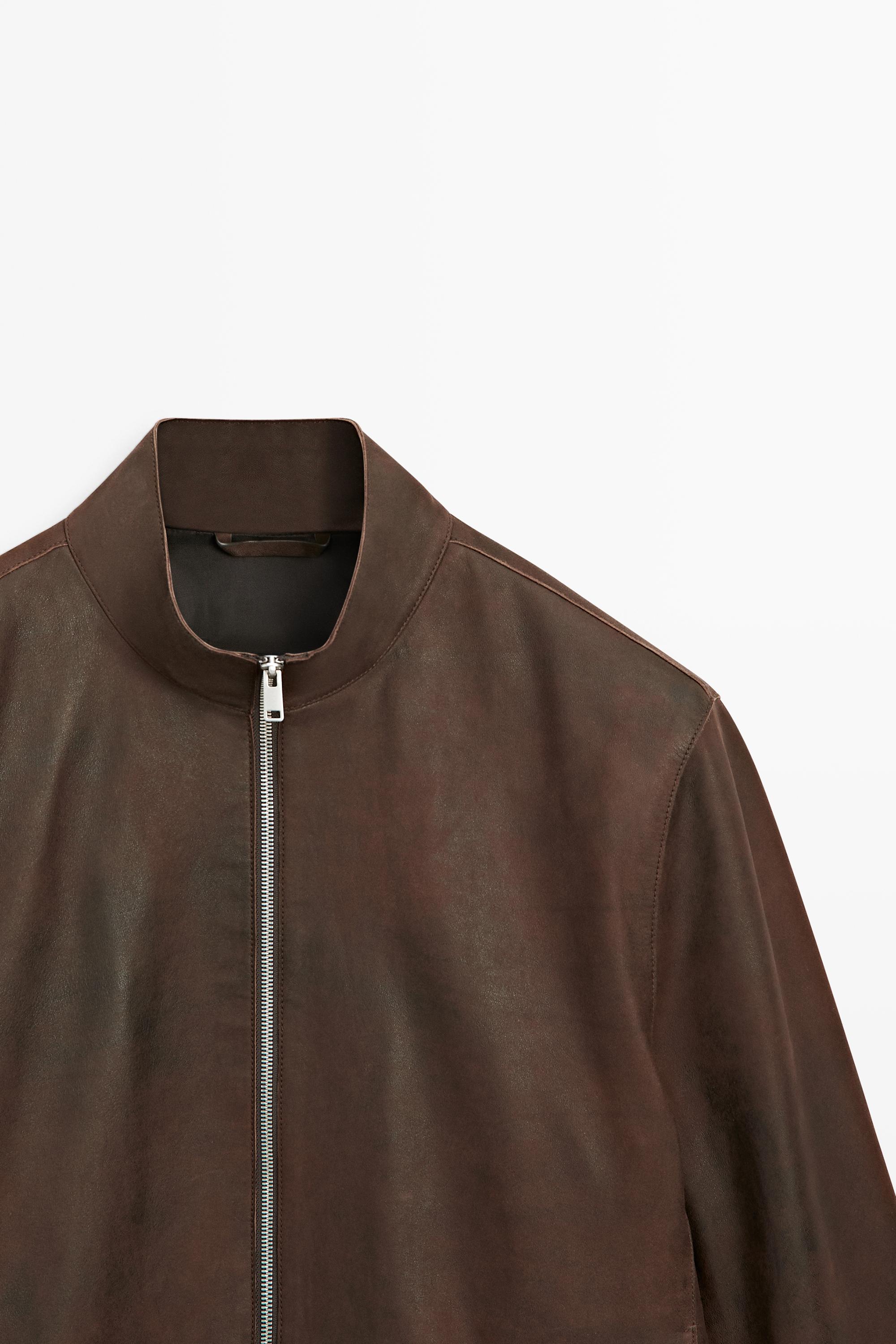 Veste en cuir de daim nappa