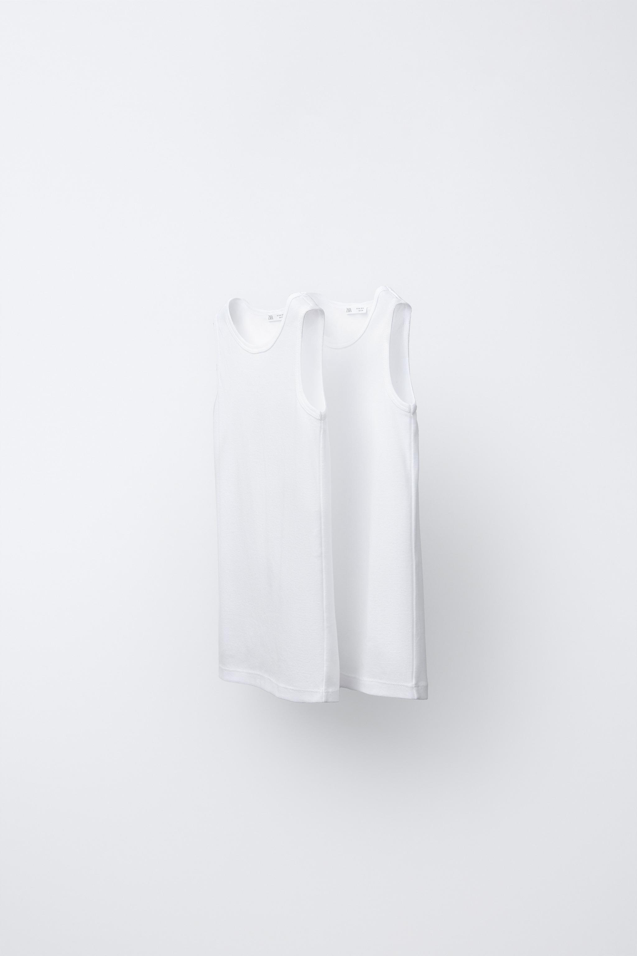 Детские футболки Zara TWO-PACK OF SLEEVELESS T-SHIRTS