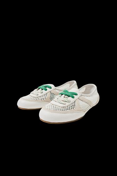 LIMITED EDITION MESH TRAINERS - Beige by Zara