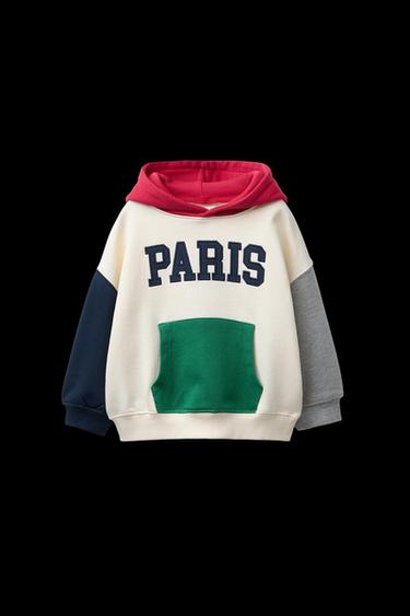 COLOUR BLOCK JOGGING HOODIE - Multicoloured by Zara - Image 0