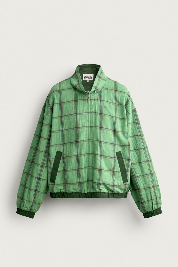 CAZADORA RELAXED FIT CUADROS