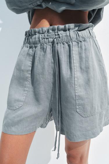 SHORTS LINO ZW COLLECTION - Azul / Verde de Zara