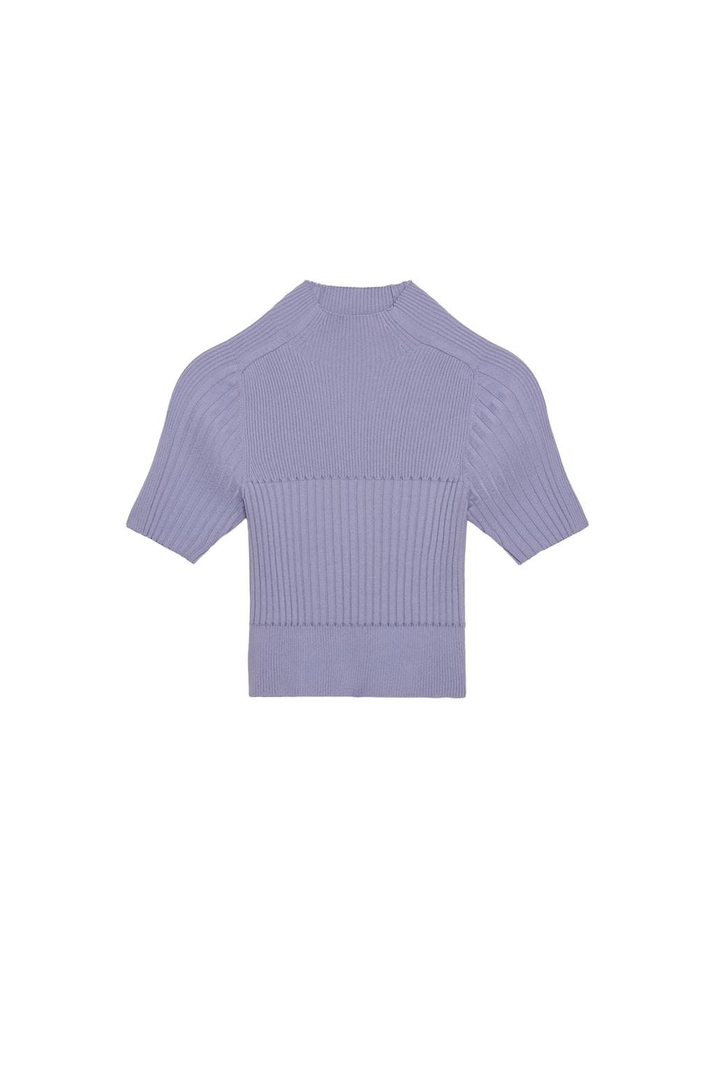 RIB KNIT CROP TOP - image 3