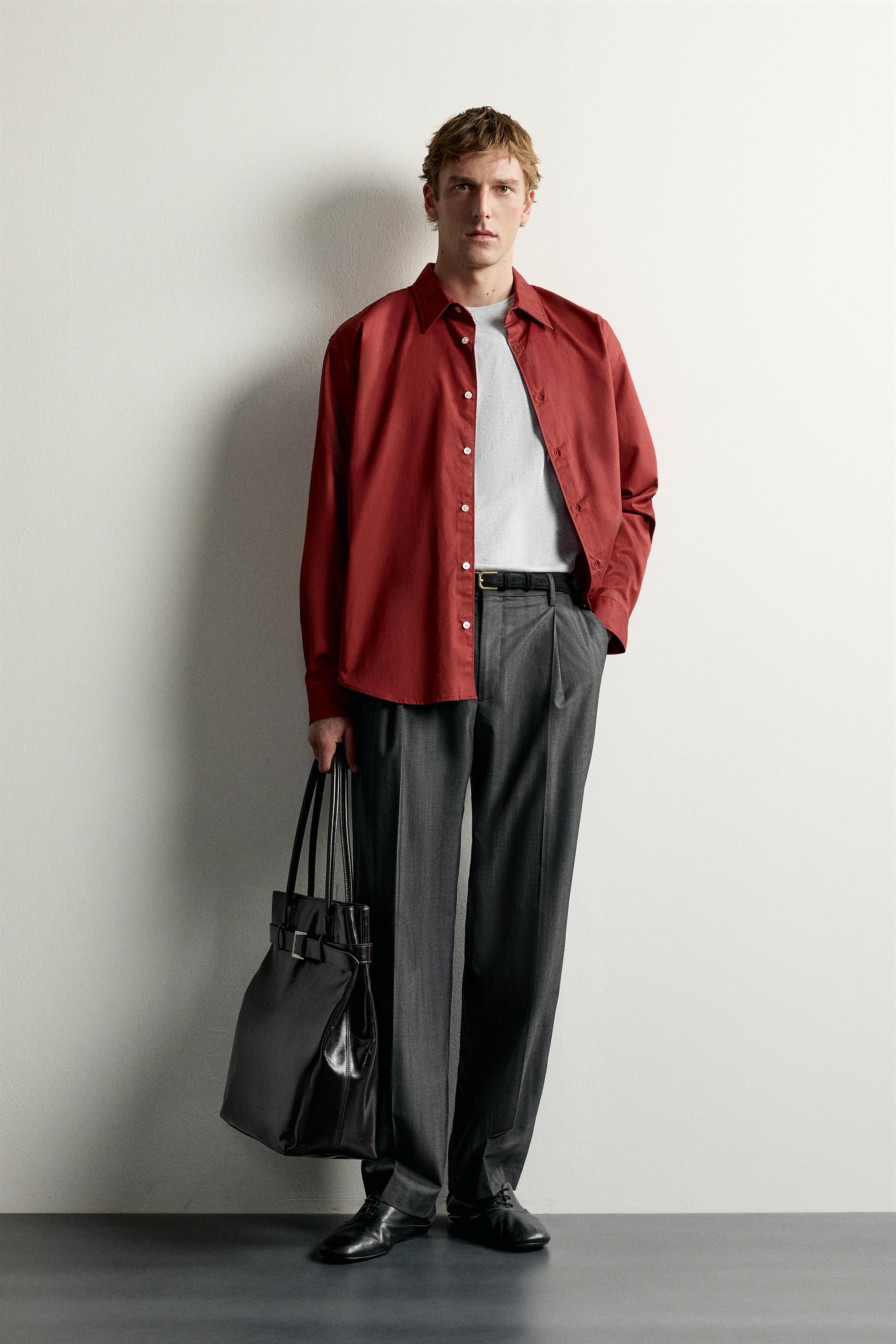 COTTON-LYOCELL RELAXED-FIT SHIRT