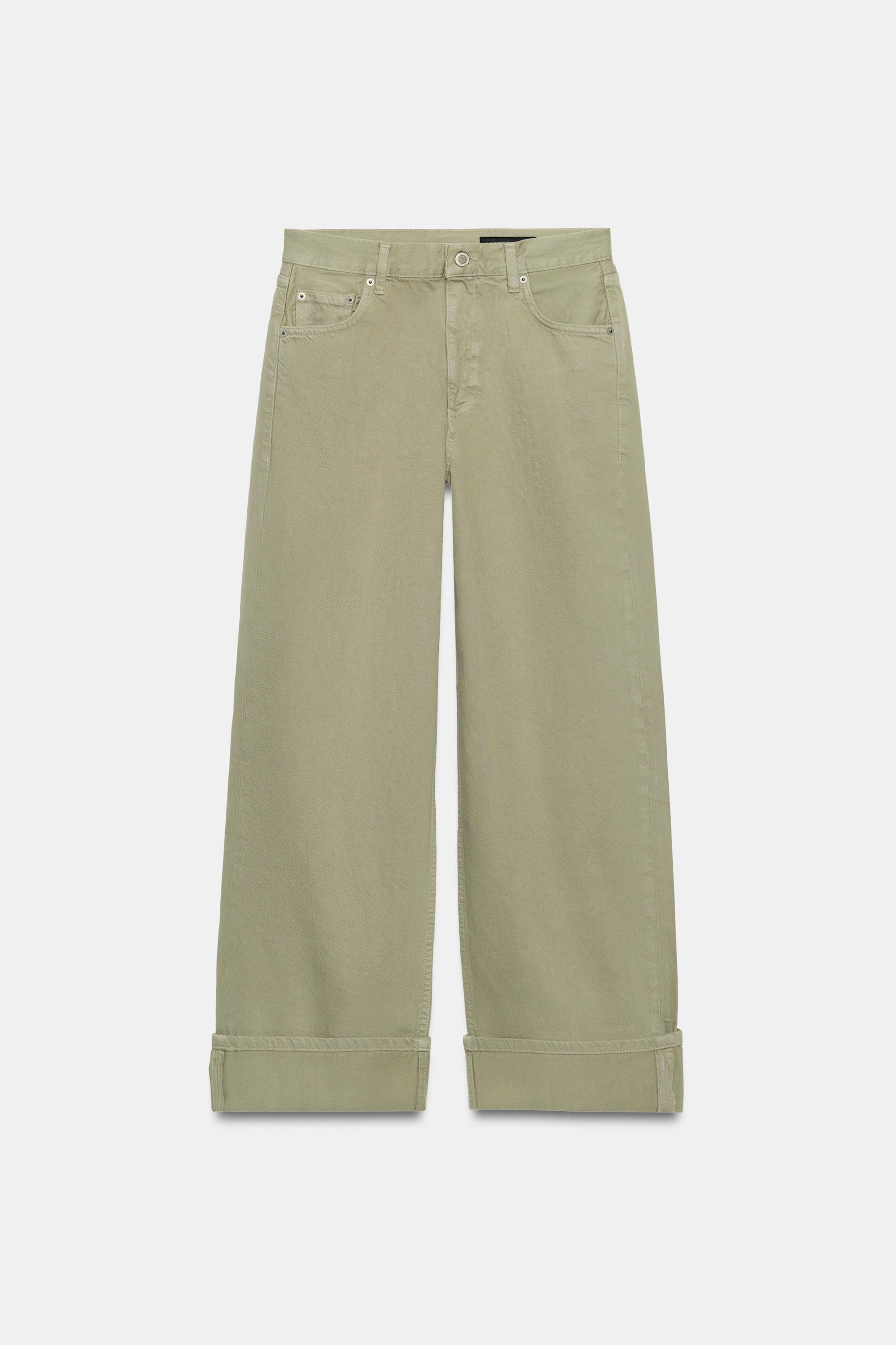 Женские джинсы Zara ZW COLLECTION MID-RISE BAGGY JEANS — фото 8