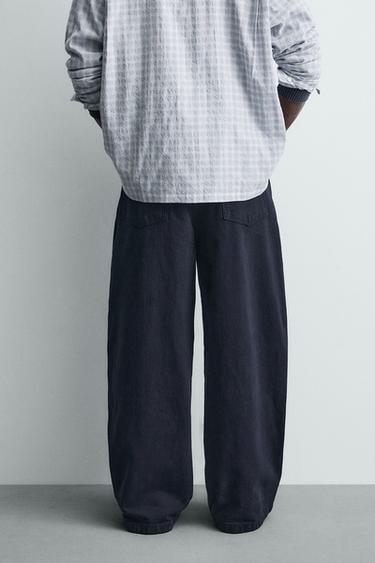 PANTALON DE CHARPENTIER À CLOUS - Bleu marine de Zara - Image 1