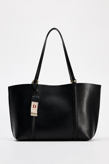 Zara TOTE BAG - Black