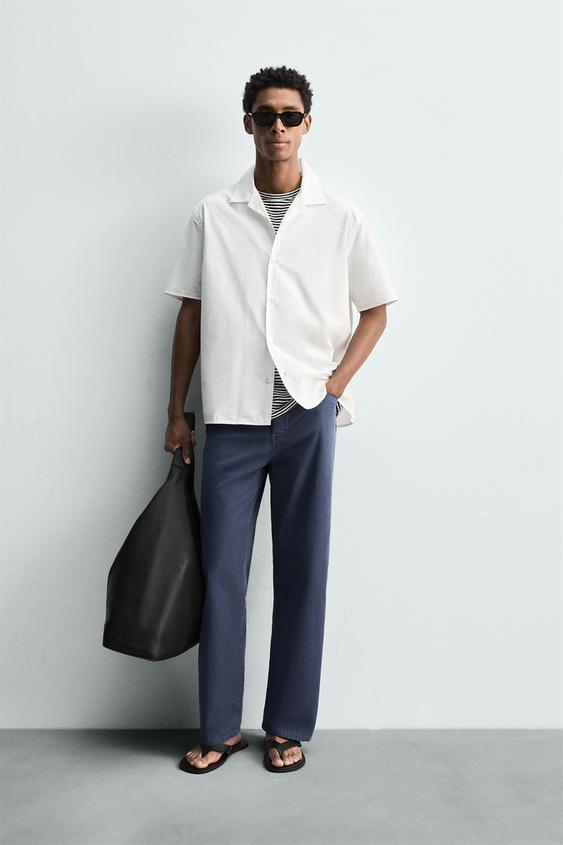 RELAXED FIT POPLIN SHIRT