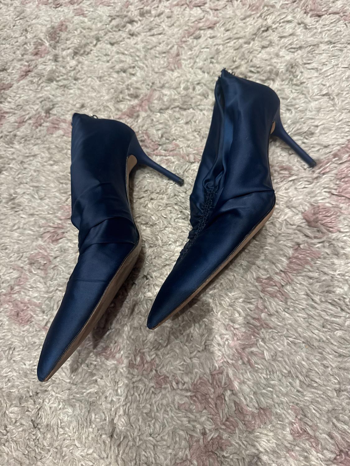 HIGH HEEL ANKLE BOOTS WITH GATHERED DETAIL - Image 3