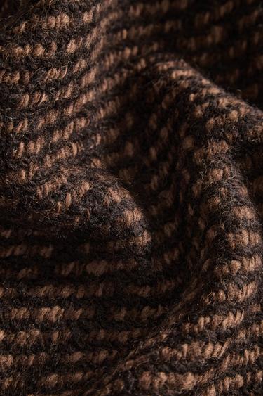 COPERTA IN LANA - Marrone di Zara