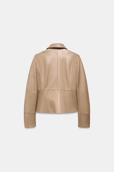 BLAZER AJUSTÉE 100% CUIR - Pierre de Zara - Image 5