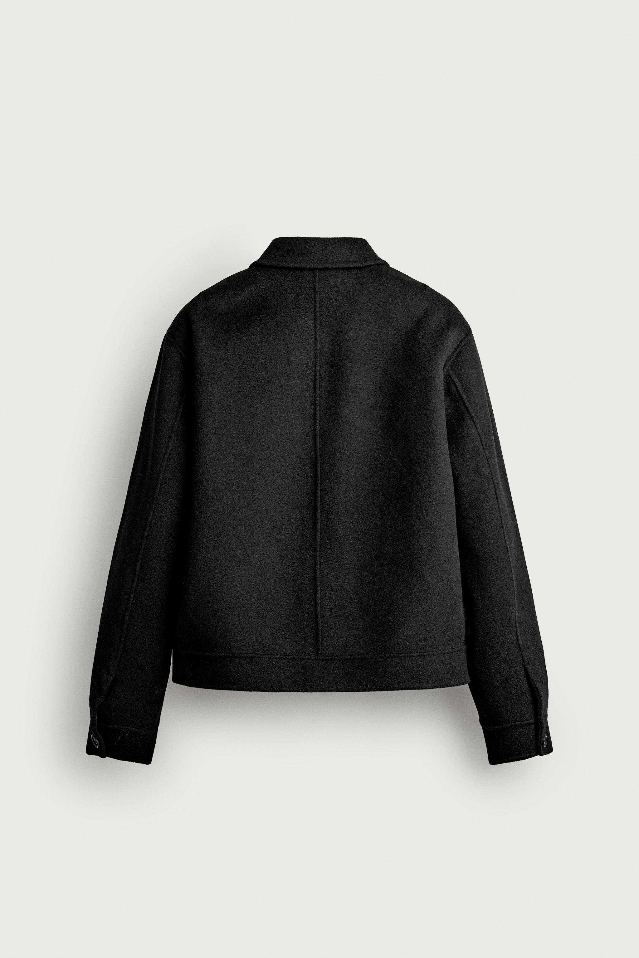100% WOOL CROPPED FIT JACKET - Taupe gray | ZARA United States