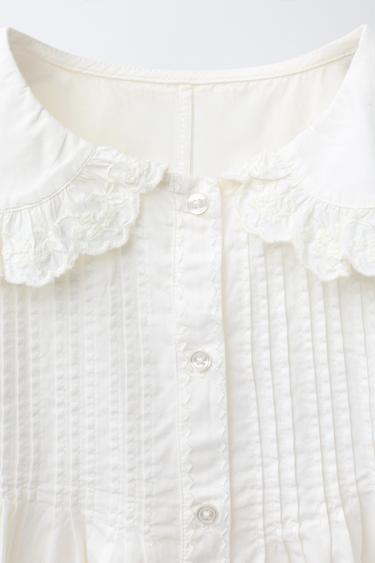 PETER PAN COLLAR SHIRT - Oyster-white by Zara - Image 2