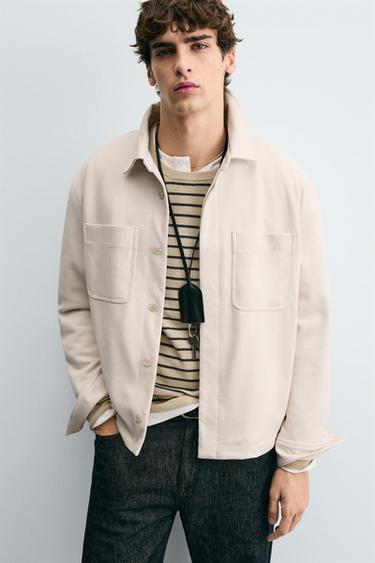 SOFT POCKET OVERSHIRT - Beige by Zara - Image 4