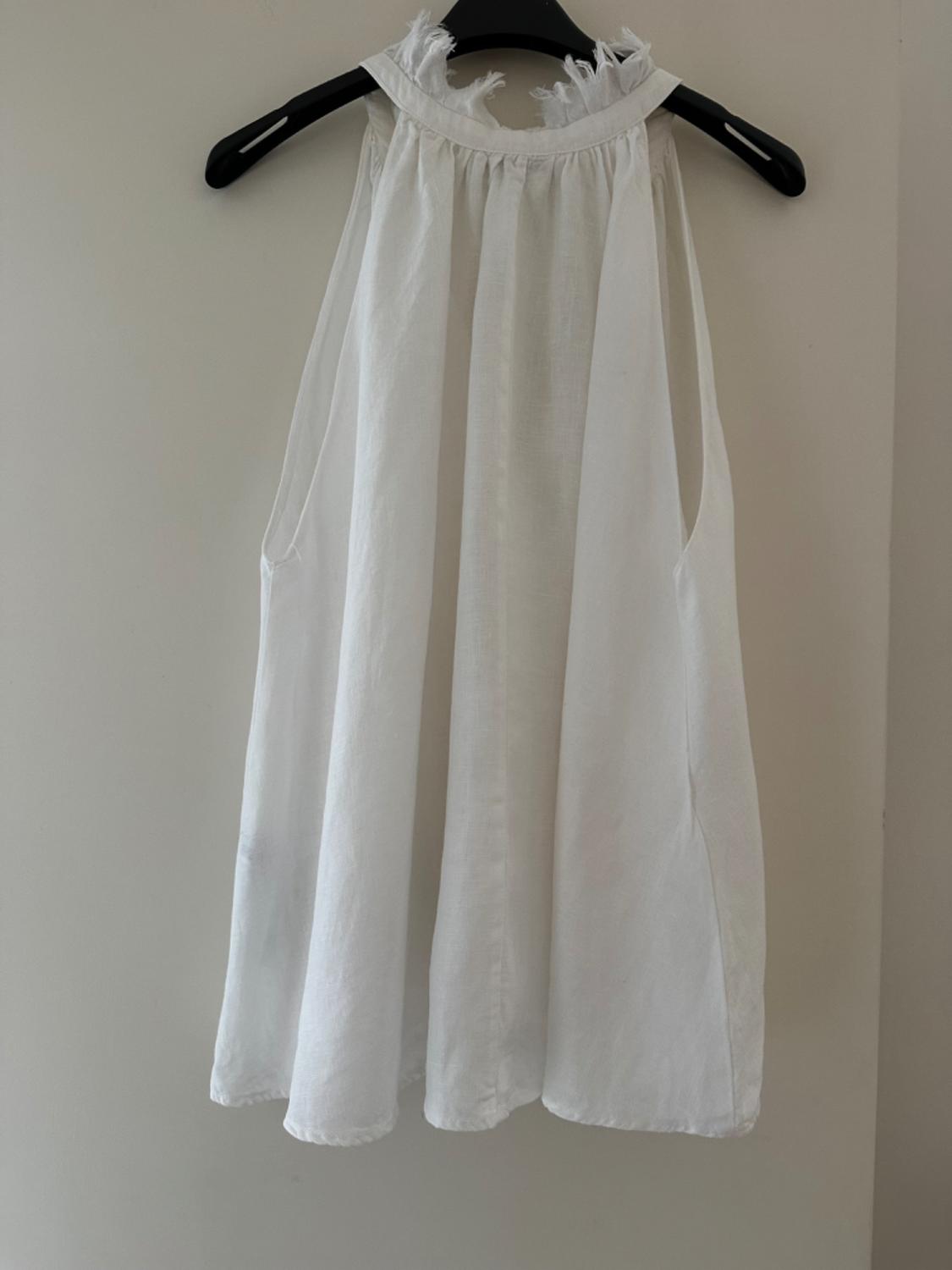 FRAYED LINEN TOP - Image 2