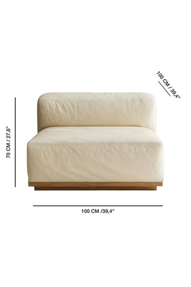 SOFA 02 | CENTRAL PIECE MODULE - Ecru by Zara - Image 5